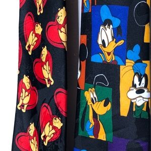 Disney Characters Ties, Mickey Mouse, Pooh Bear